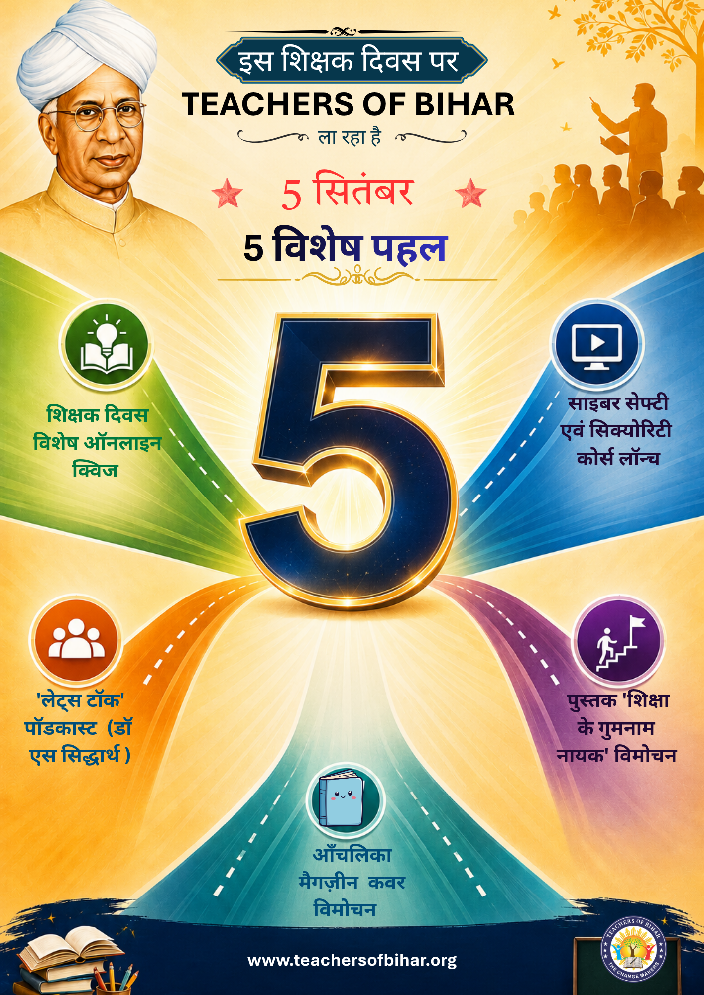 5 सितंबर को शिक्षा और शिक्षकों के नाम 5 विशेष पहल